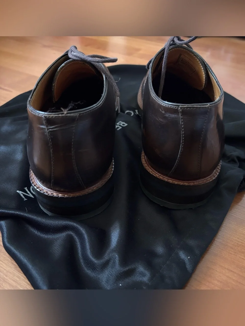 Men’s Beckett Simonon brown leather oxfords dress shoes size 8